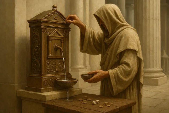 Hero’s Vending Machine: The Ancient Greek Device That Inspired the Slot Machine