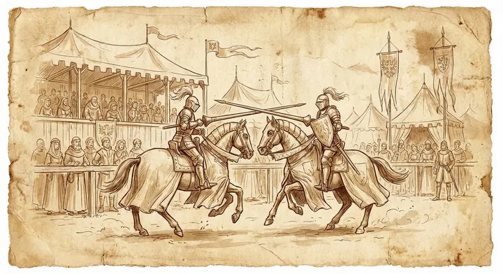 Medieval Tournament Games: Jousting, Melee, and the Origins of Sport