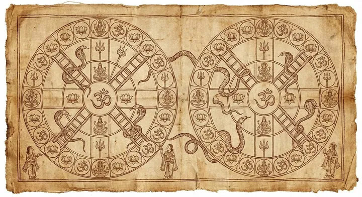 Moksha Patam: The Spiritual Origins of Snakes and Ladders